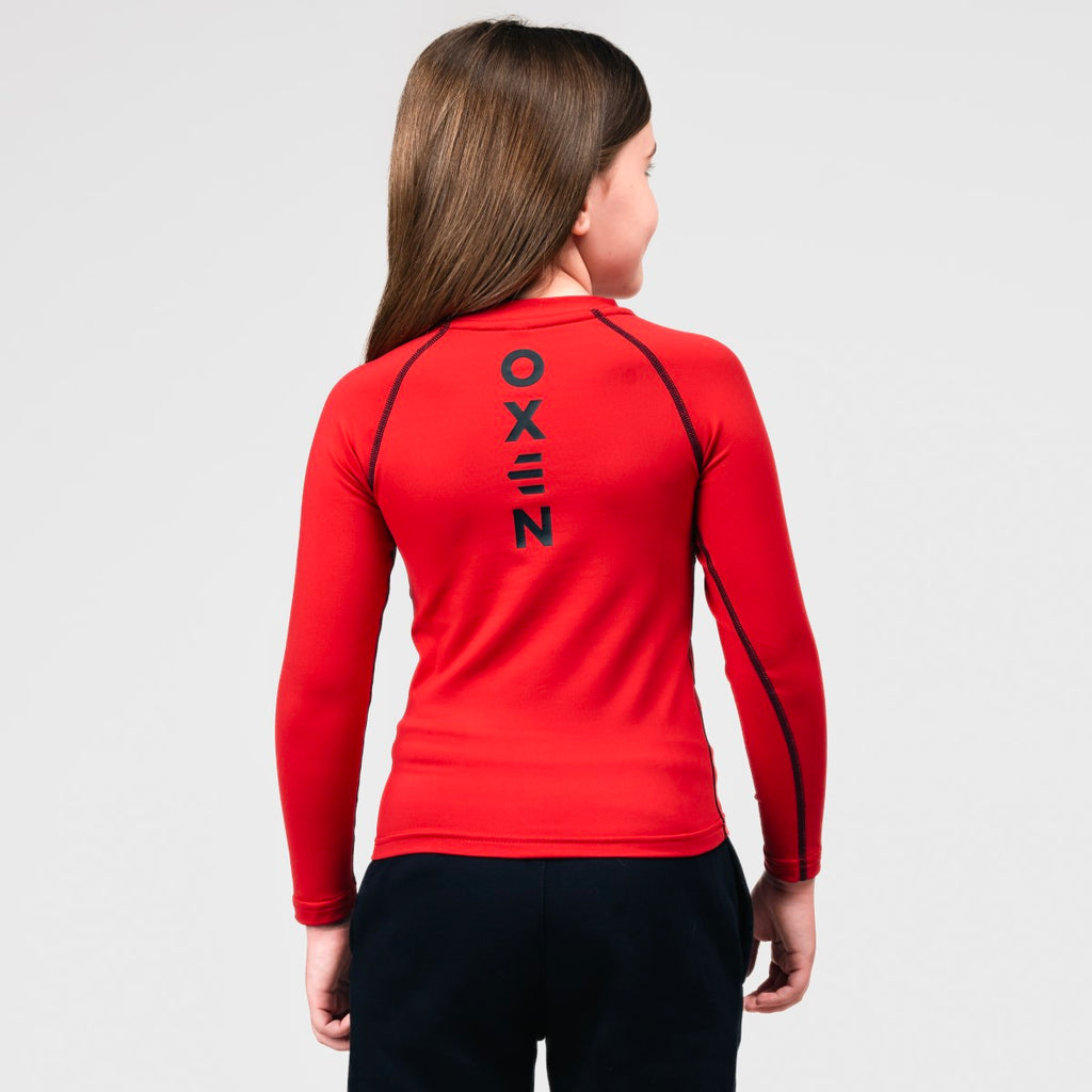 Oxen Red Baselayer Kids