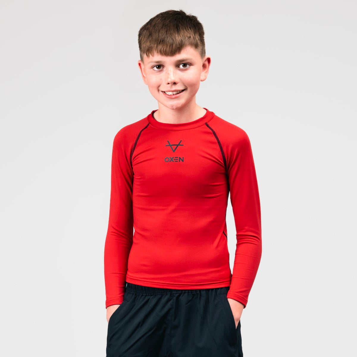Oxen Red Baselayer Kids