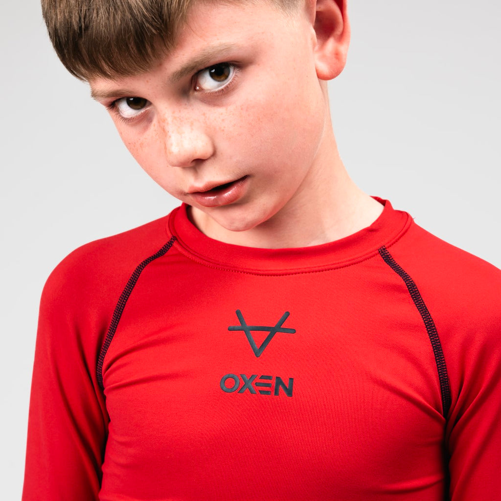 Oxen Red Baselayer Kids