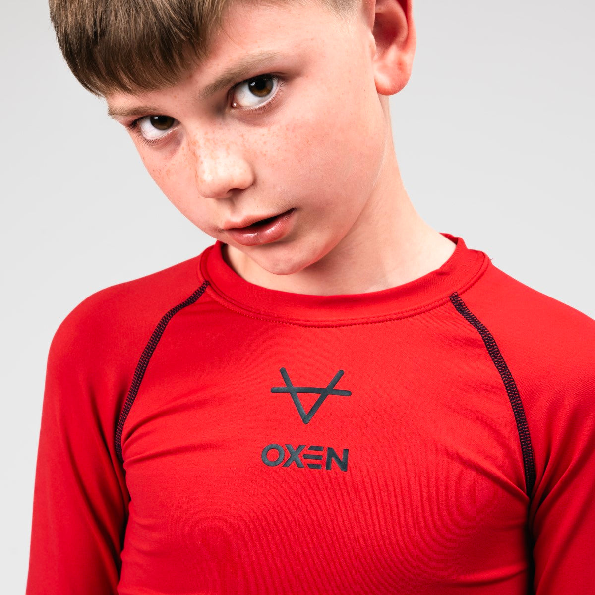 Oxen Red Baselayer Kids