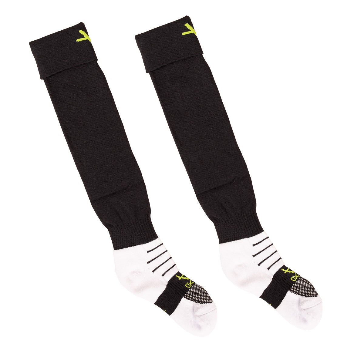 Oxen Rugby Football Socks Black/Green JNR