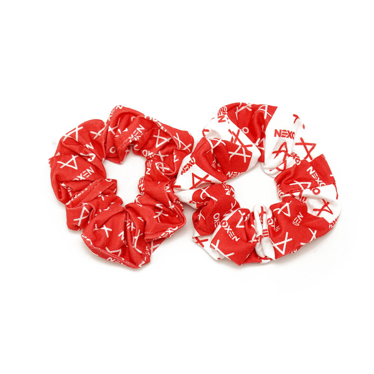 Oxen Scrunchie Twin Red & White
