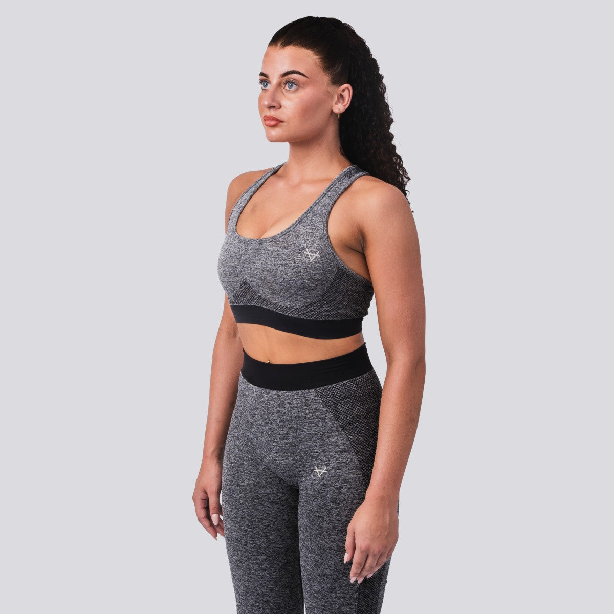 Oxen Seamless Sports Bra Charcoal