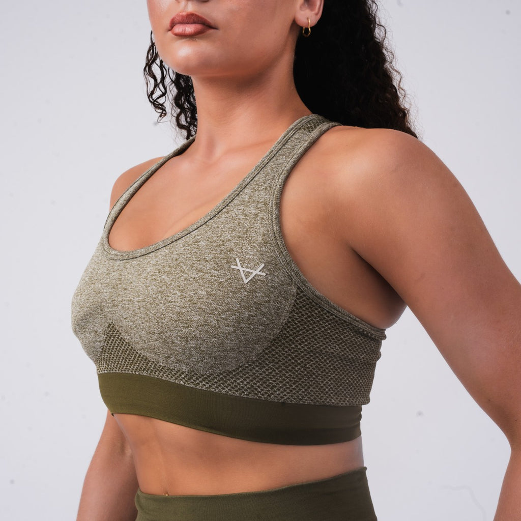 Oxen Seamless Sports Bra Olive