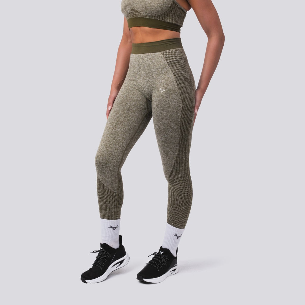 Oxen Seamless Sports Leggings Olive