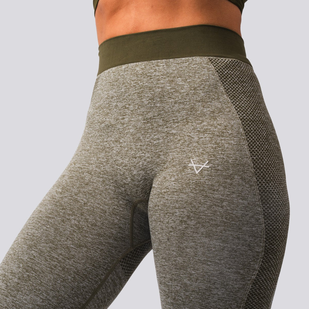 Oxen Seamless Sports Leggings Olive