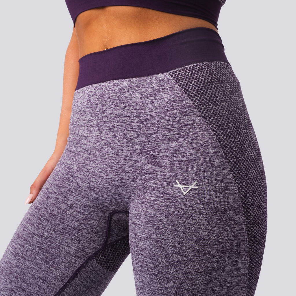 Oxen Seamless Sports Leggings Purple