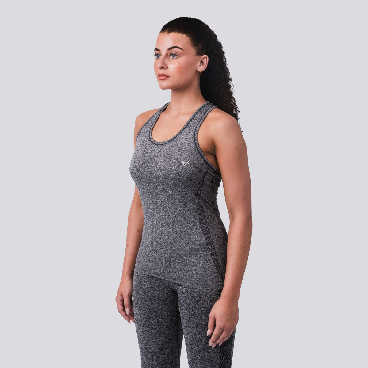 Oxen Seamless Sports Vest Charcoal