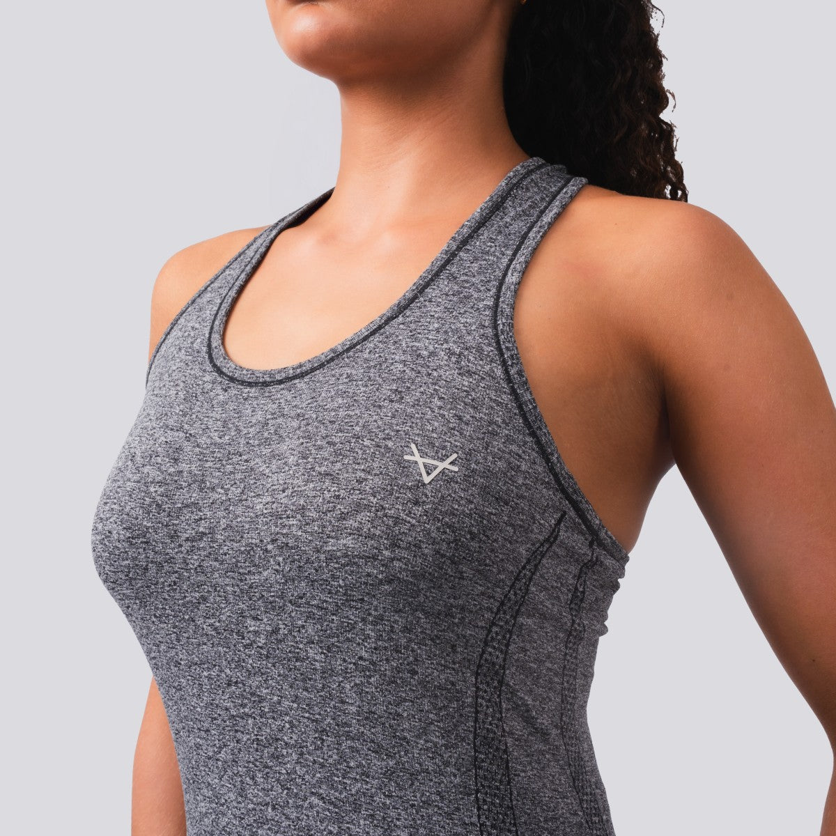 Oxen Seamless Sports Vest Charcoal
