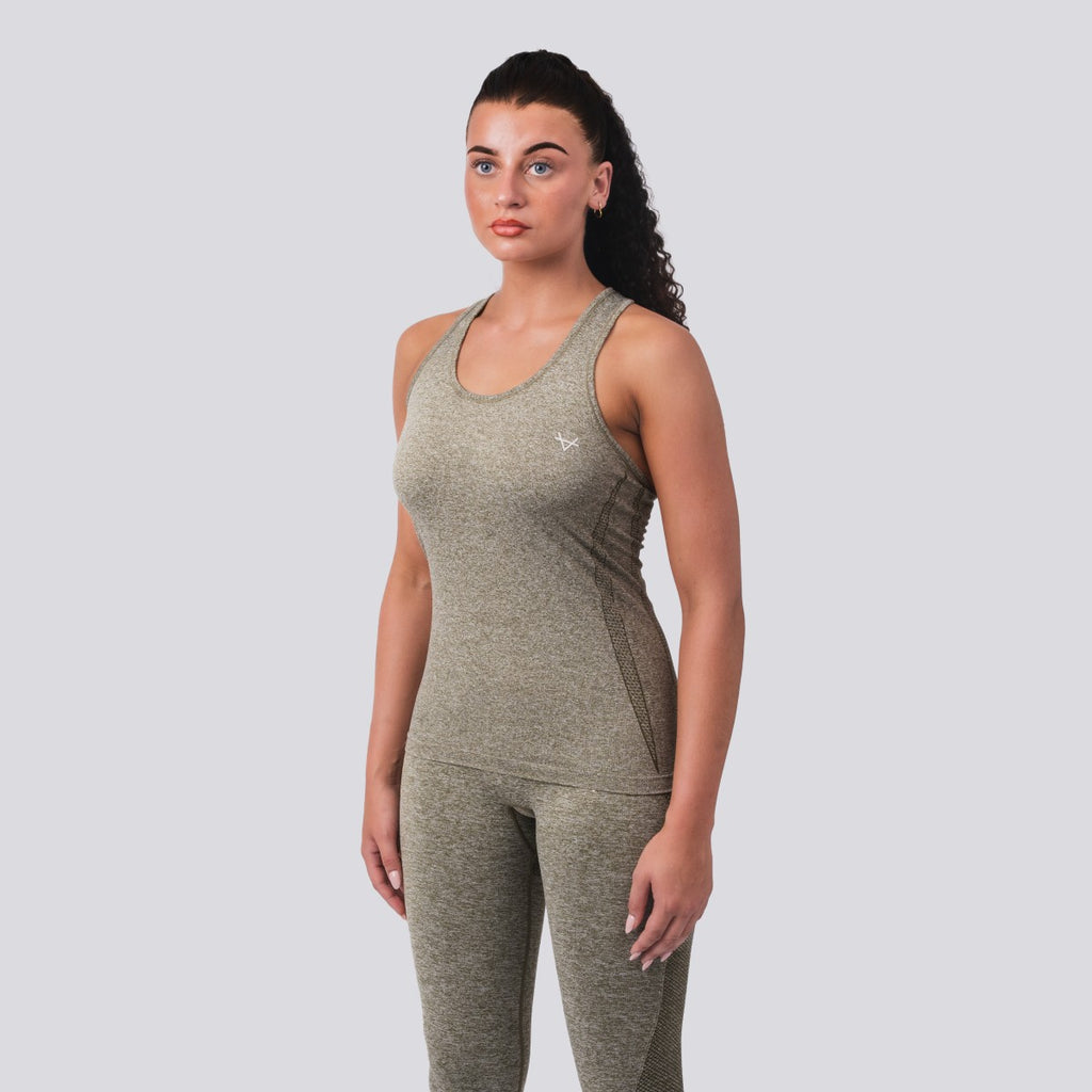 Oxen Seamless Sports Vest Olive