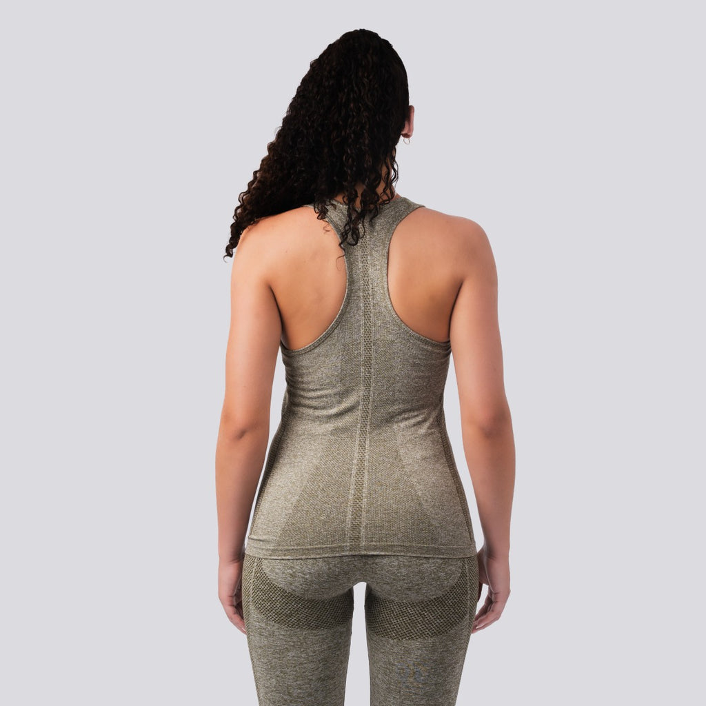 Oxen Seamless Sports Vest Olive