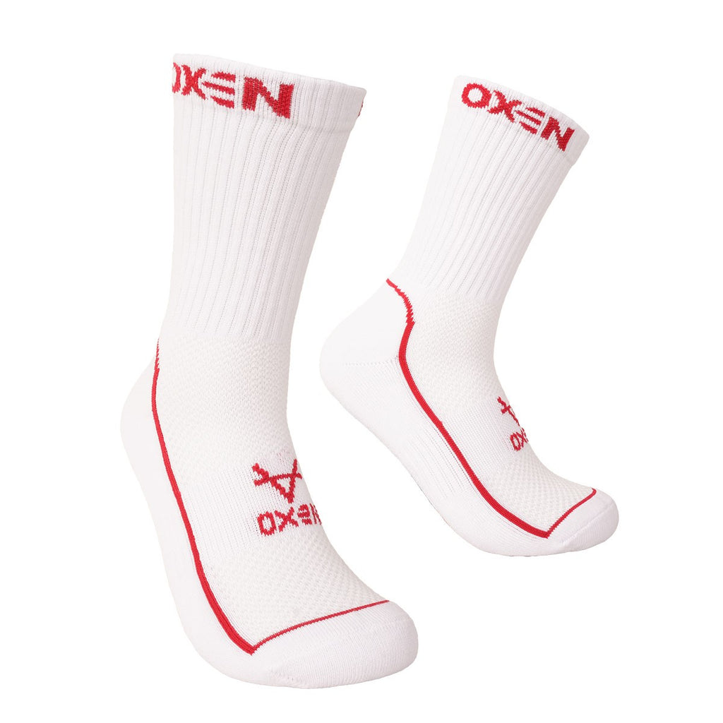 Oxen Sports Socks Wht/Red