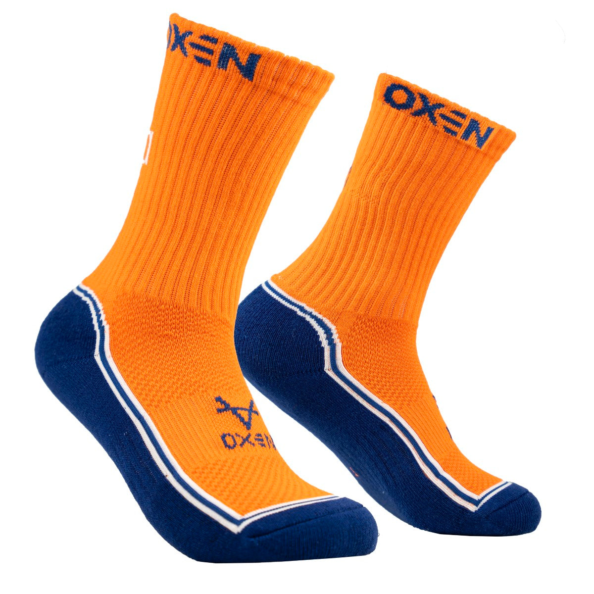 Oxen Sports Socks MNDA Text Orange/Navy JNR