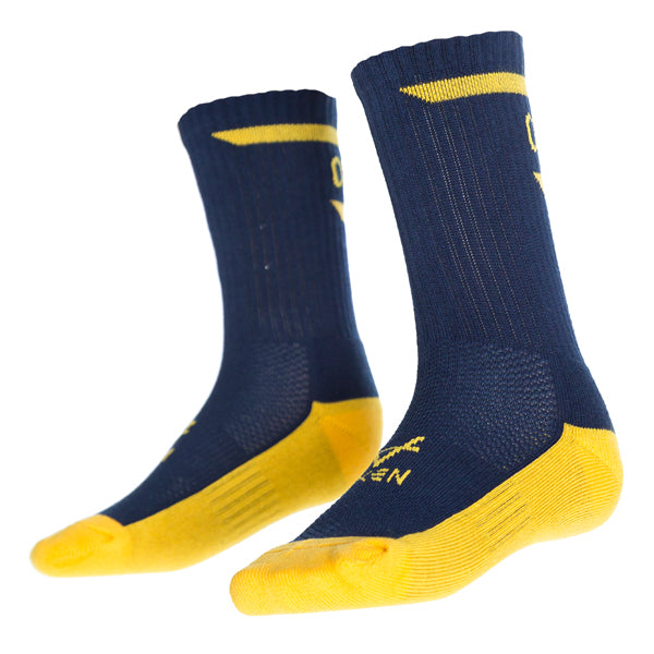 Oxen Stripe Sports Socks Navy/Amber