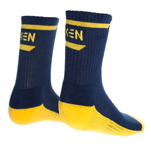 Oxen Stripe Sports Socks Navy/Amber