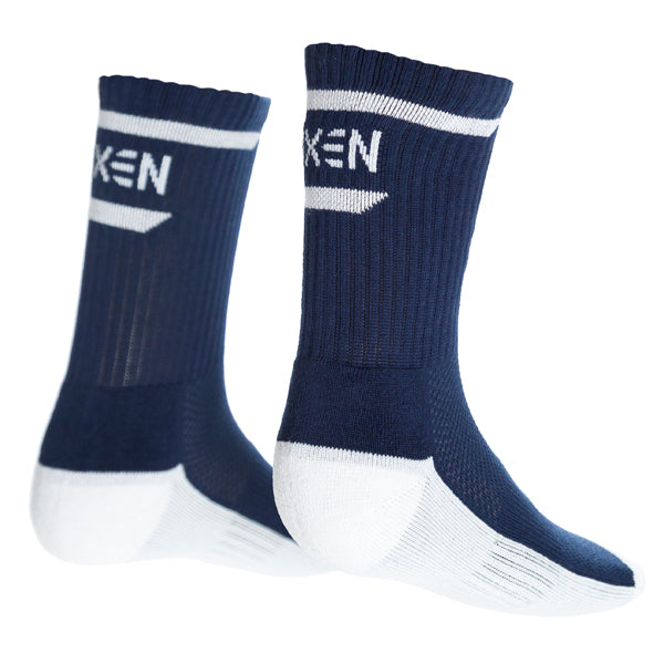 Oxen Stripe Sports Socks Navy/White