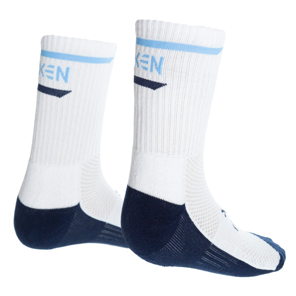 Oxen Stripe Sports Socks White/Navy/Sky
