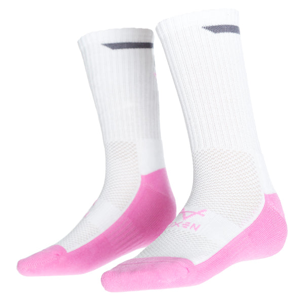 Oxen Stripe Sports Socks White/Pink/Grey