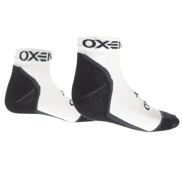 Oxen White Trainer Socks