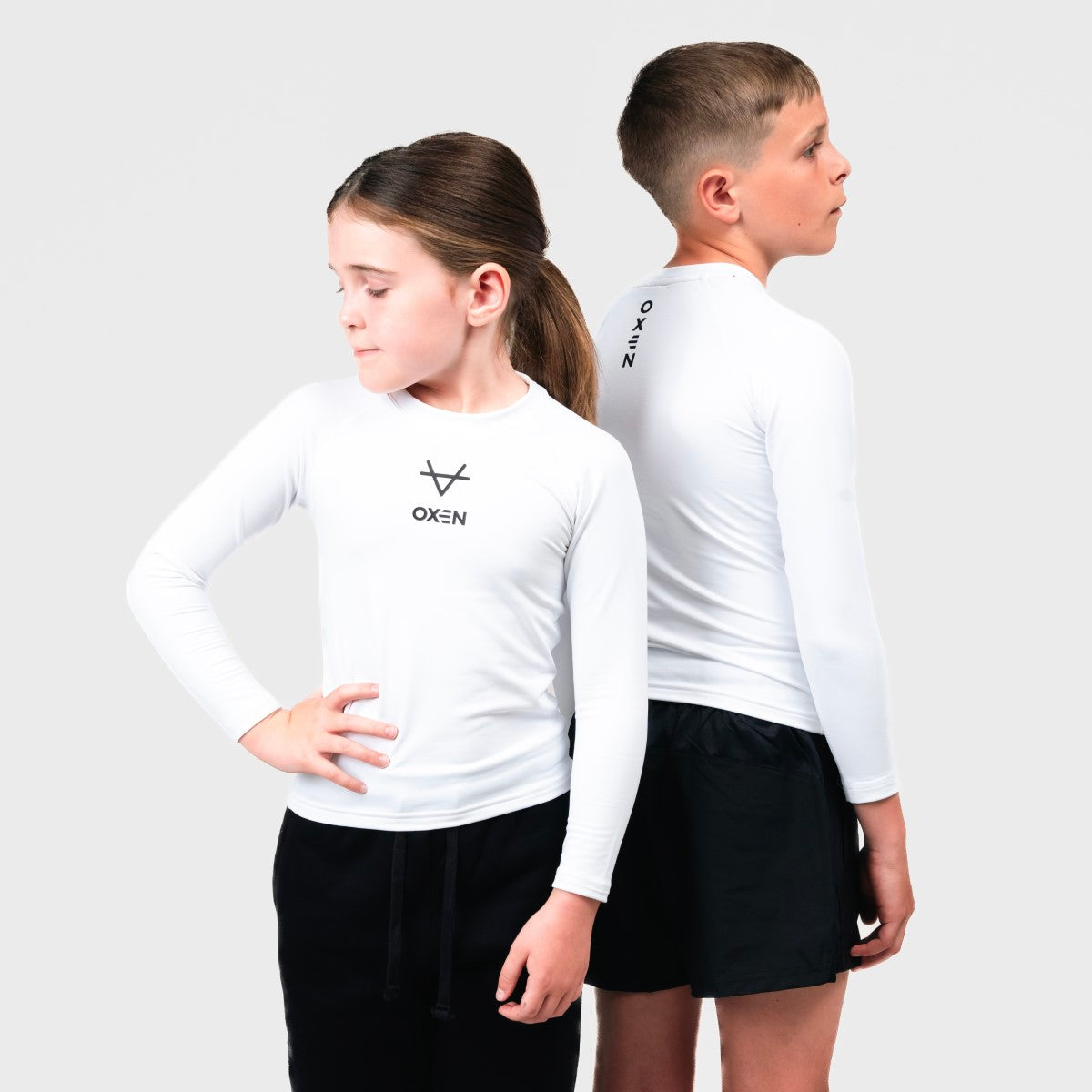 Oxen White Baselayer Kids