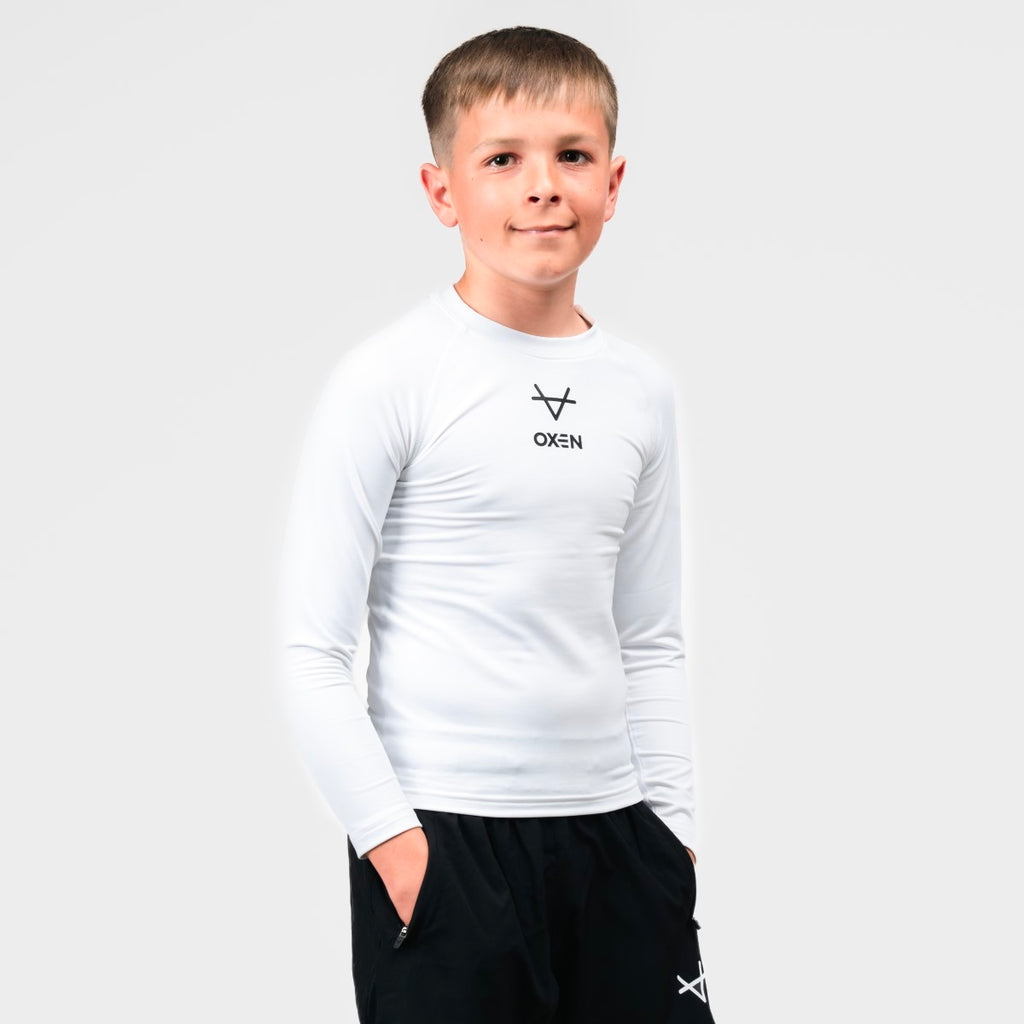 Oxen White Baselayer Kids