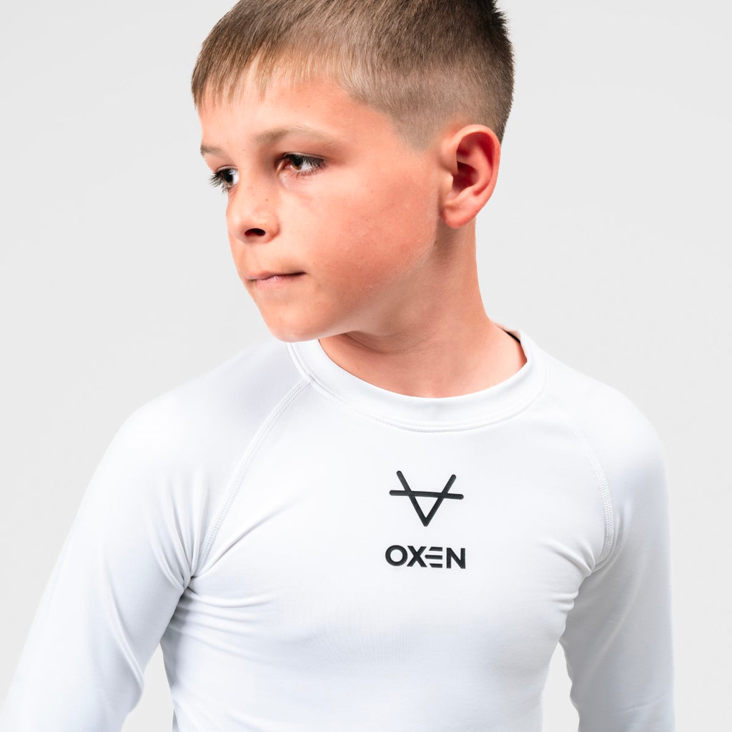 Oxen White Baselayer Kids