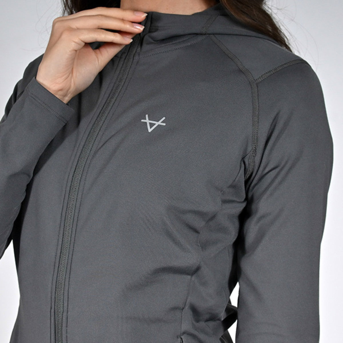 Oxen Womens Endure FZ Performance Hoody Fossil