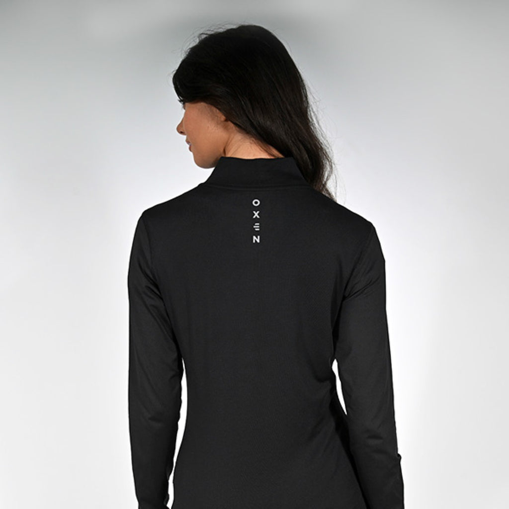 Oxen Womens Endure Performance QZ Midlayer Blk