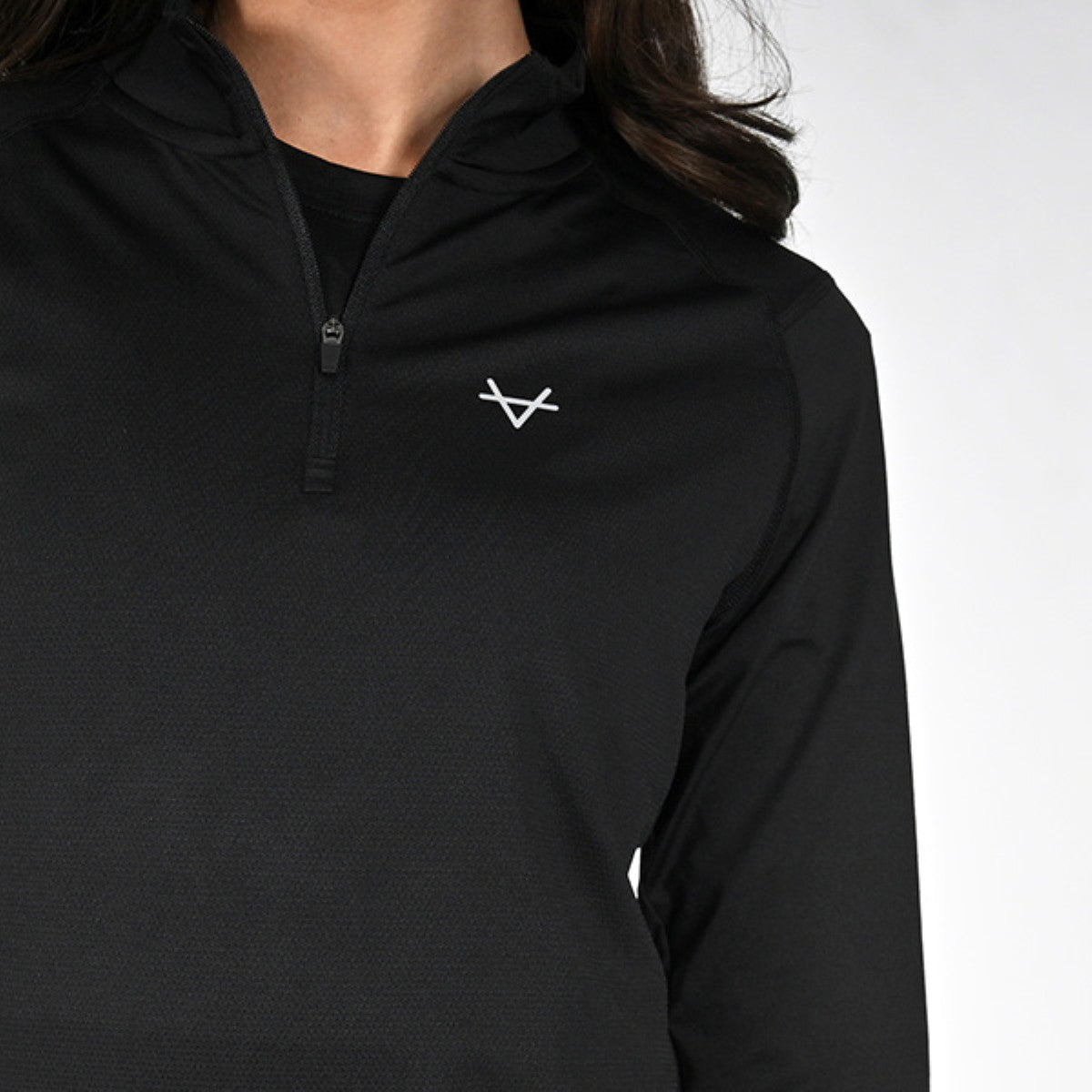 Oxen Womens Endure Performance QZ Midlayer Blk