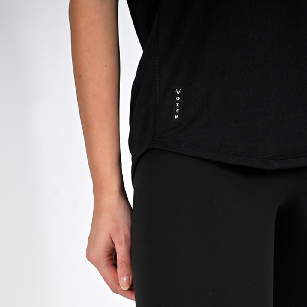 Oxen Womens Endure Performance T-Shirt Blk