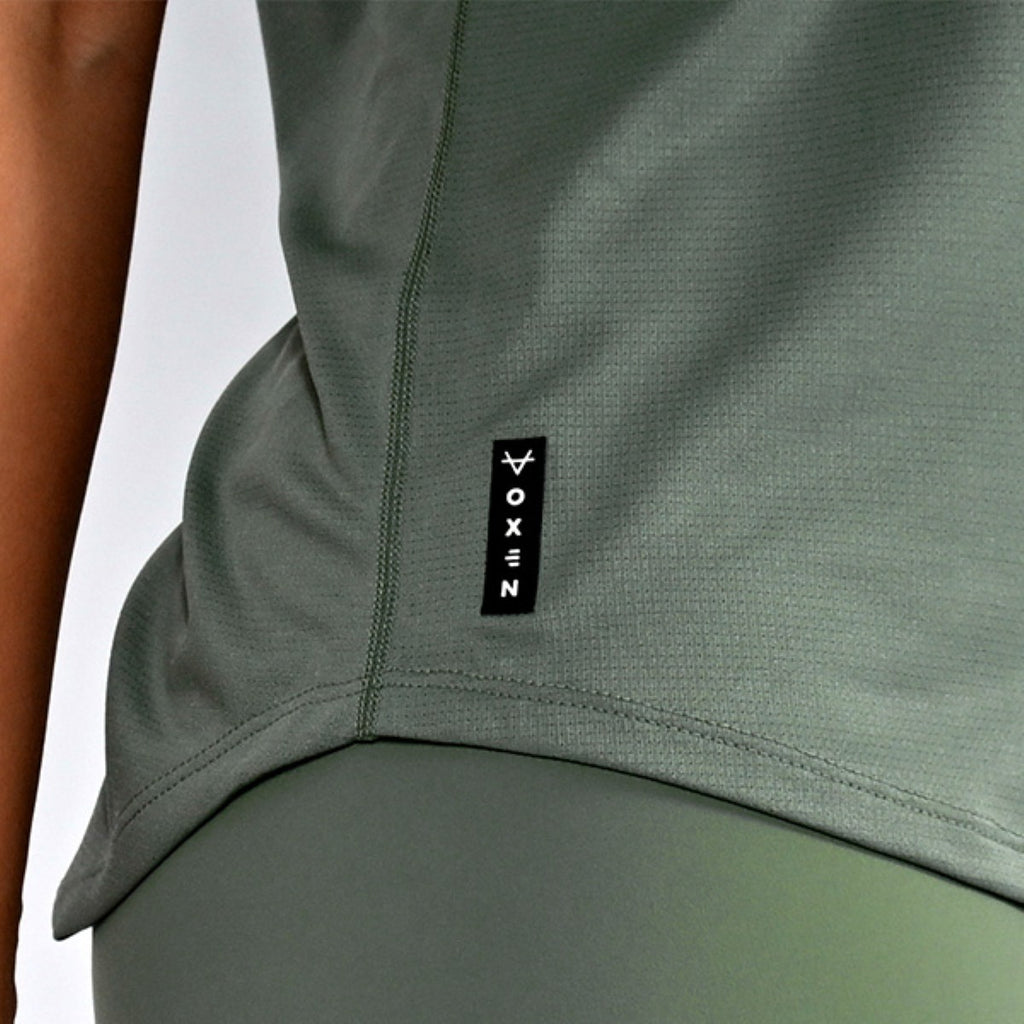 Oxen Womens Endure Performance T-Shirt Olive