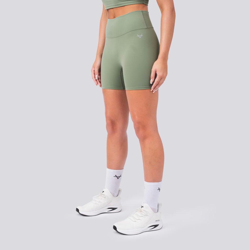 Oxen Womens Endure Sculpt  5" Shorts Olive