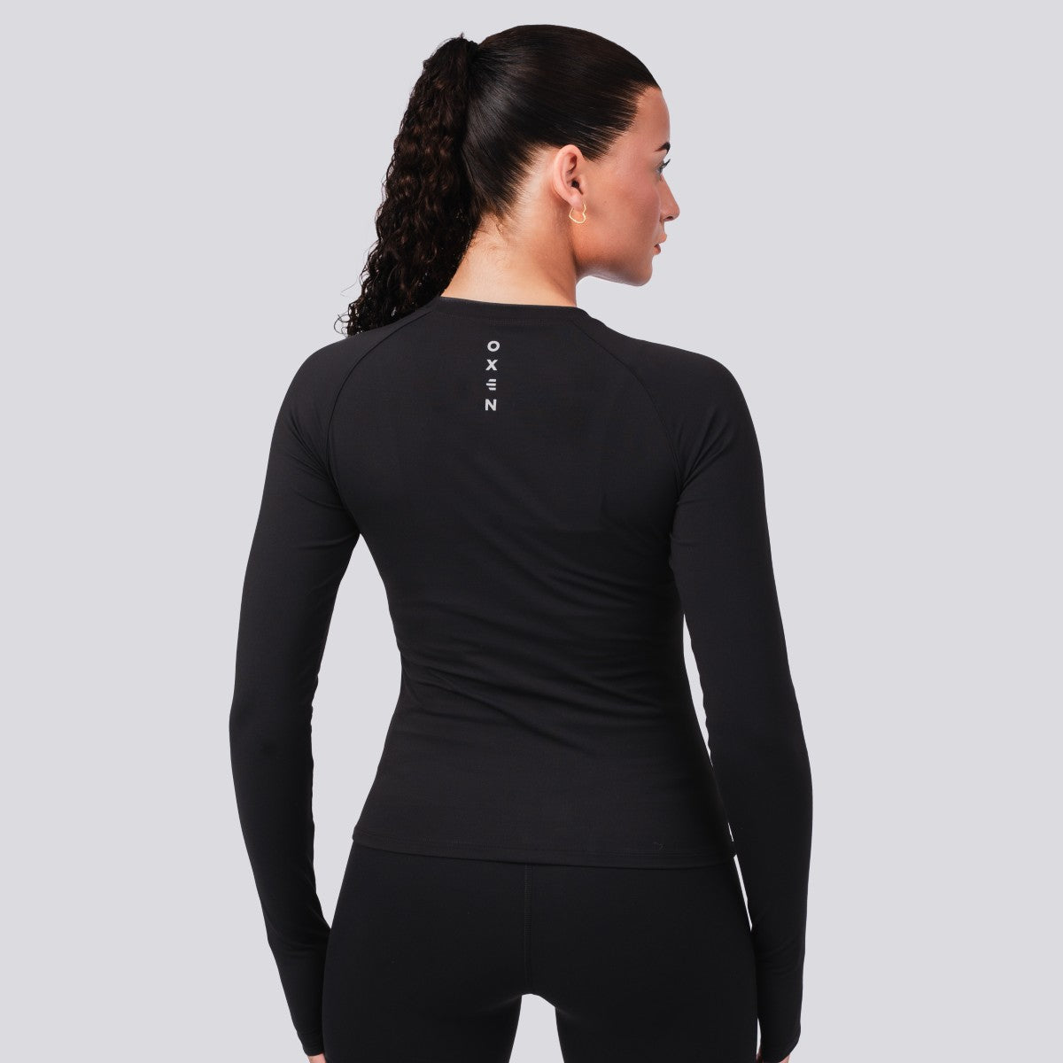 Oxen Womens Endure Sculpt LS Top Blk