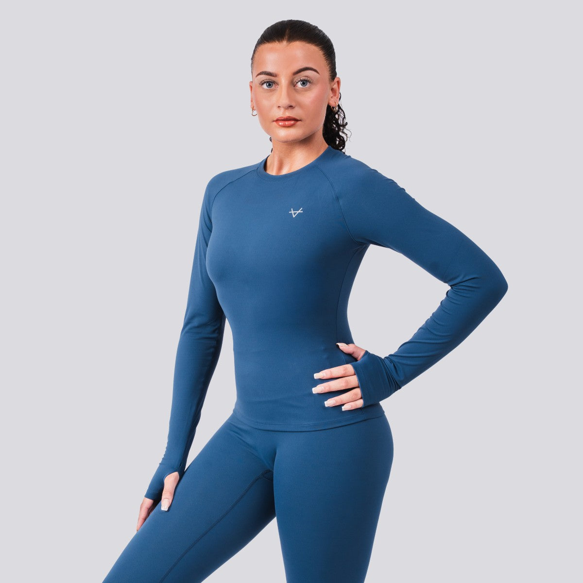 Oxen Womens Endure Sculpt LS Top Sapphire
