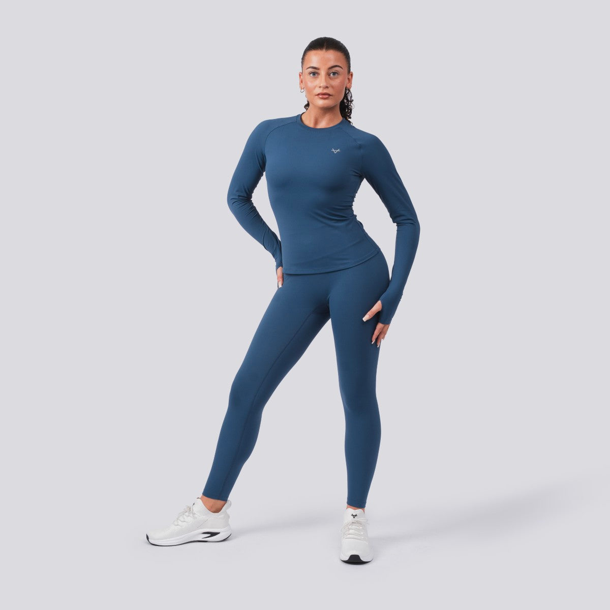 Oxen Womens Endure Sculpt LS Top Sapphire