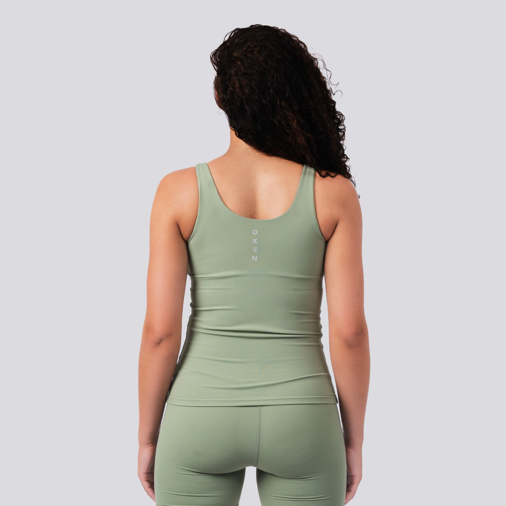 Oxen Womens Endure Sculpt Tank Olive