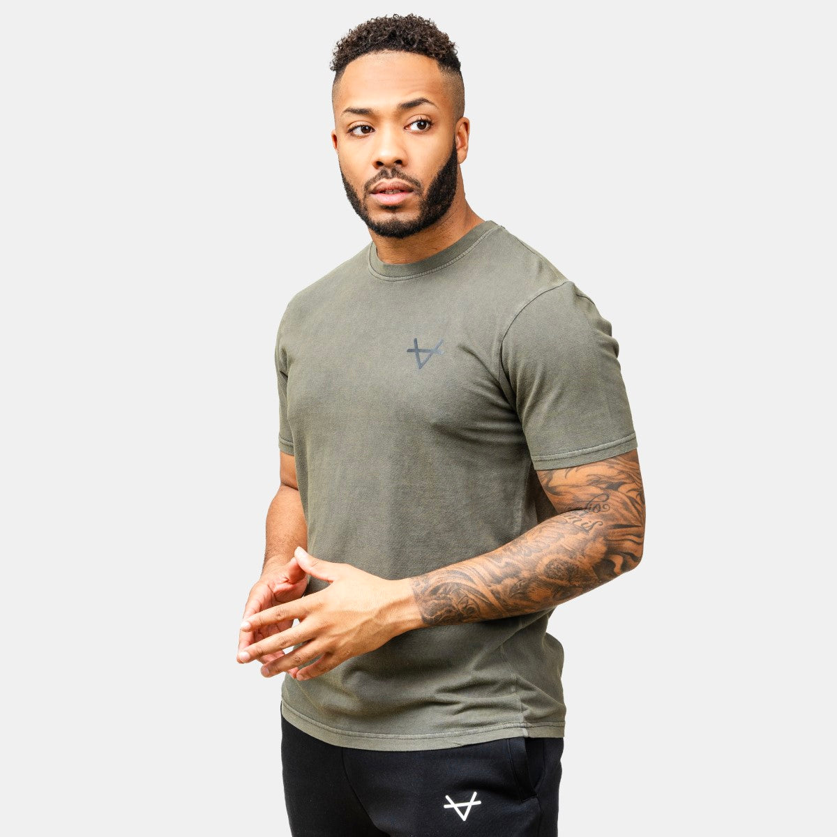 Oxen Washed Tee Khaki