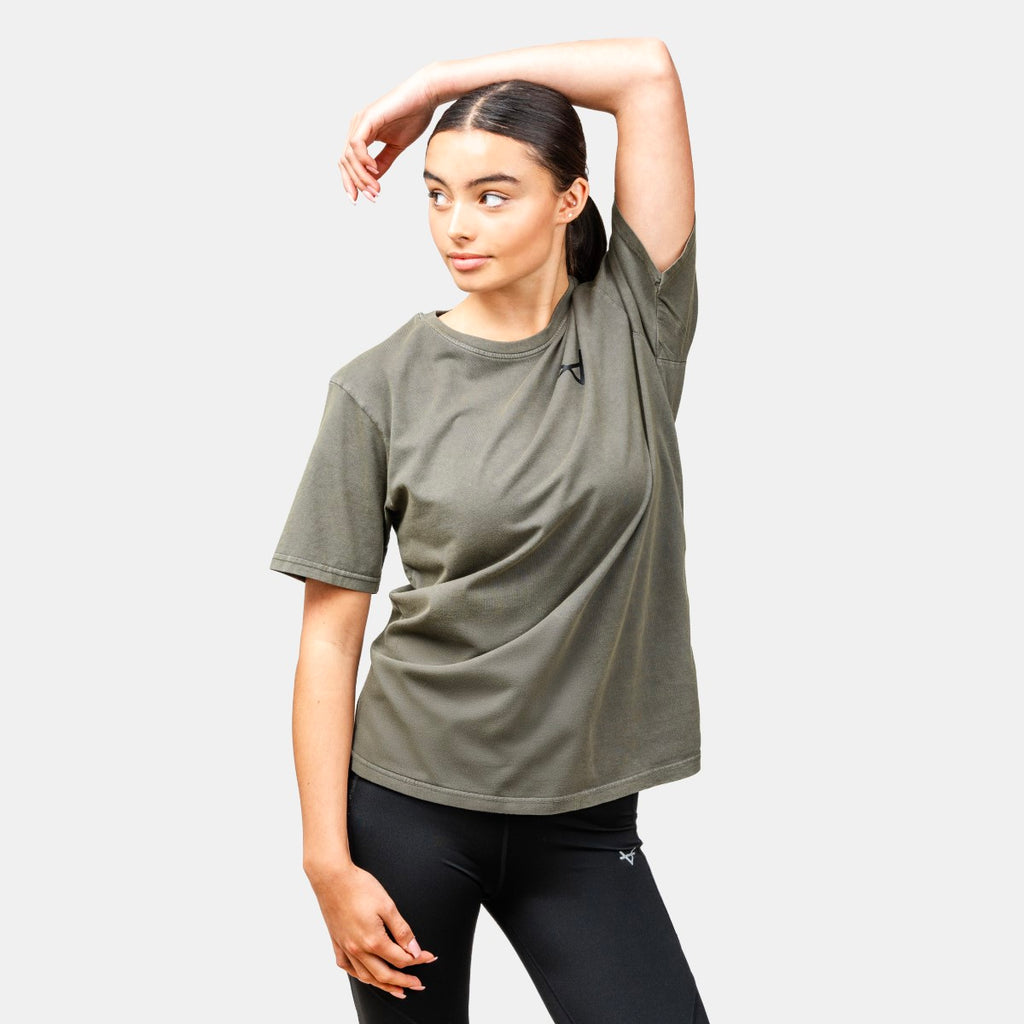 Oxen Washed Tee Khaki