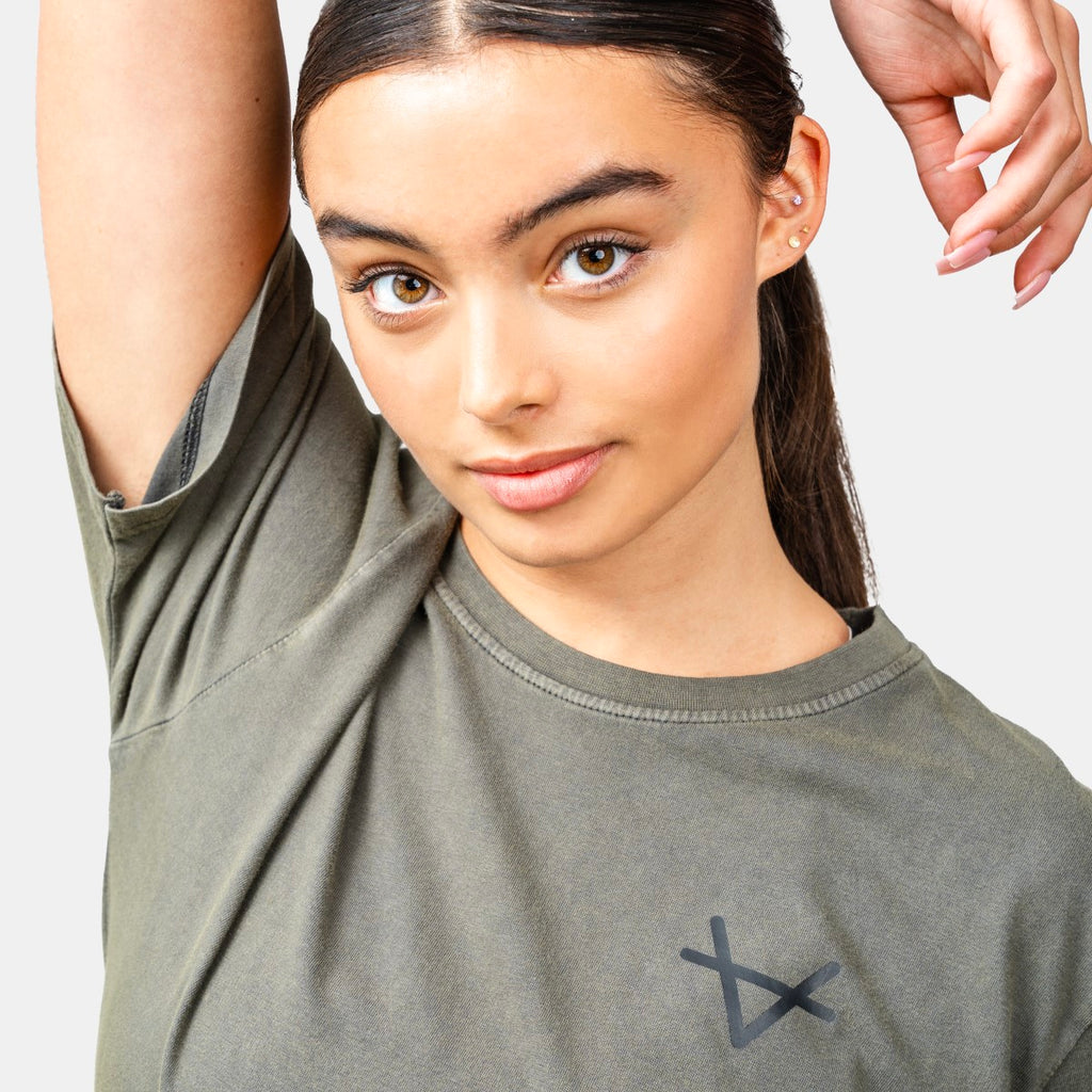 Oxen Washed Tee Khaki