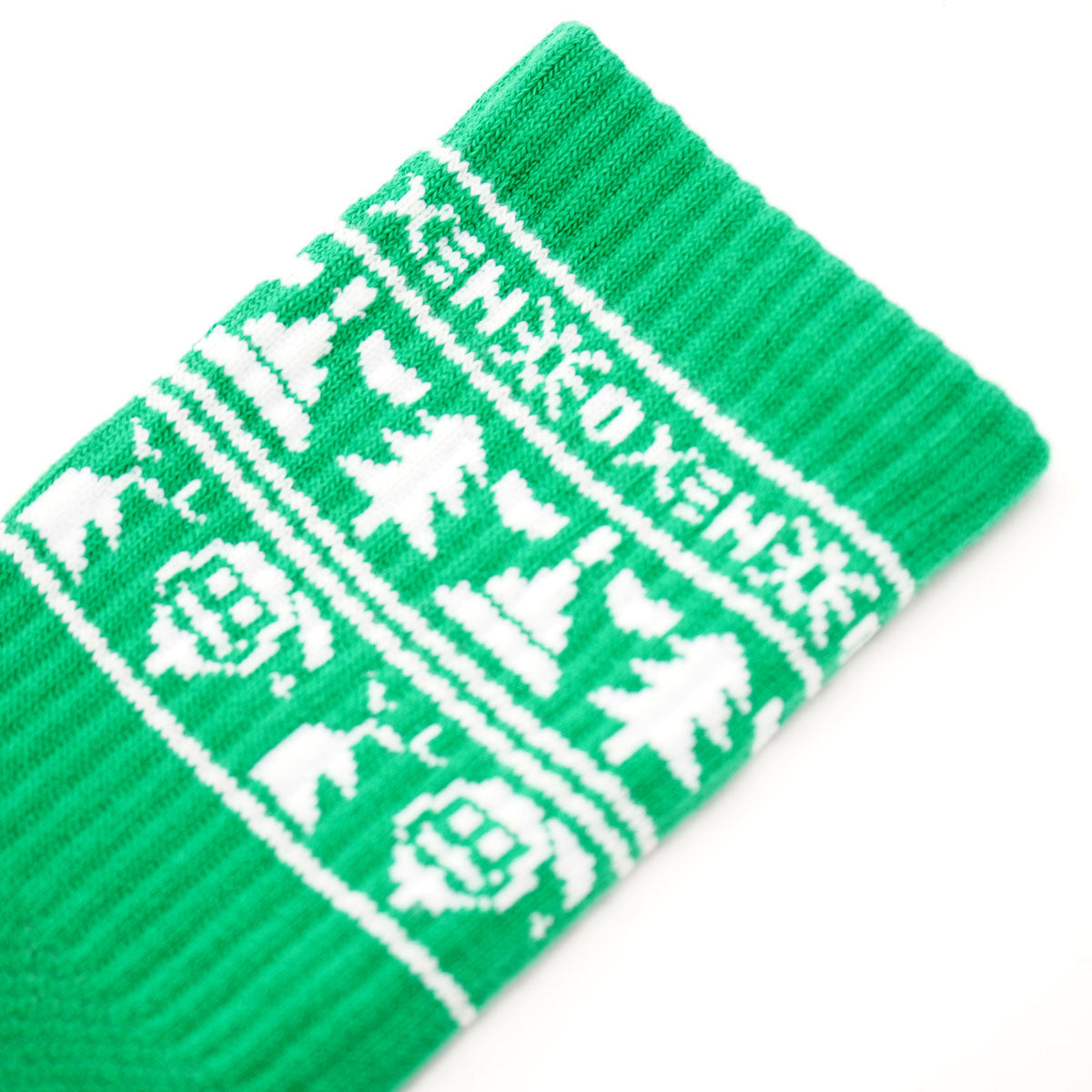 Oxen Christmas Socks Green