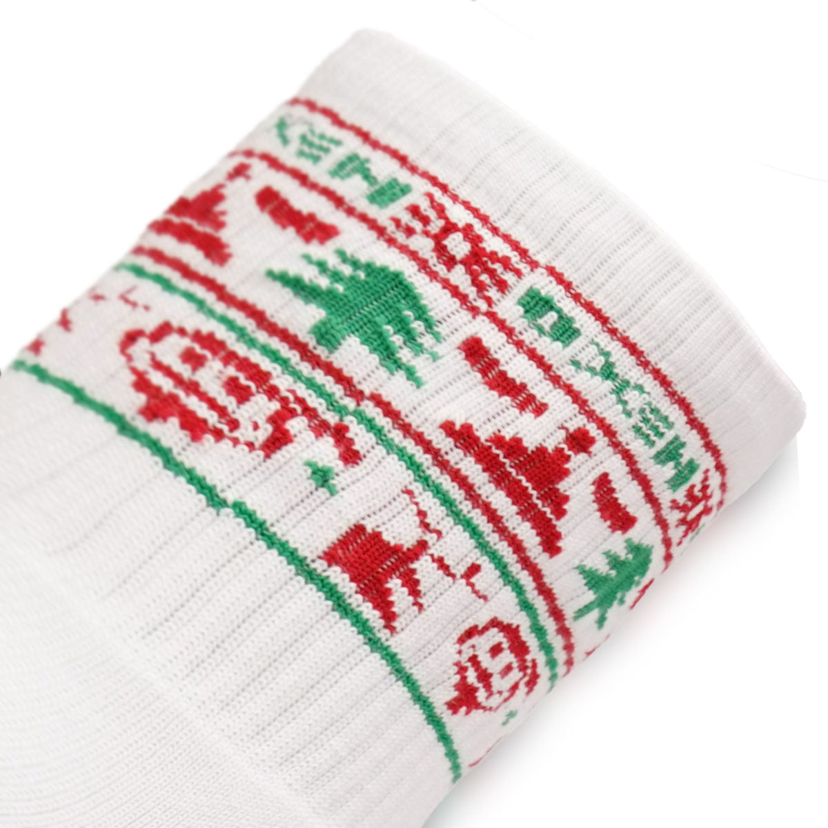 Oxen Christmas Socks White