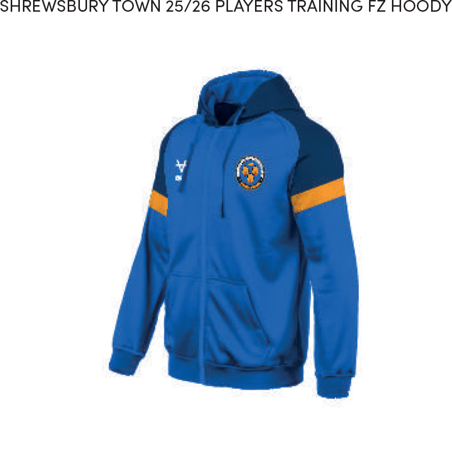 Shrewsbury Town 25/26 Players Training FZ Hoody Ladies