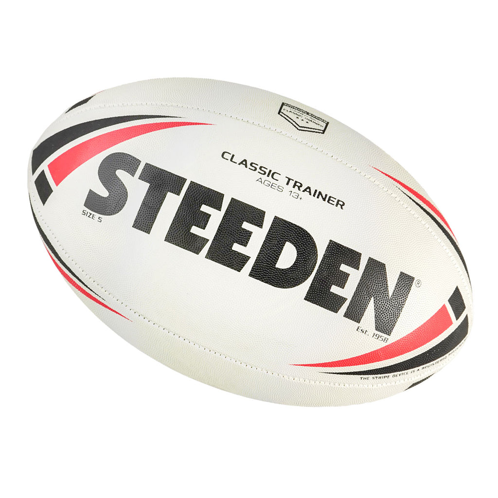 Steeden Classic Trainer Rugby Ball Red