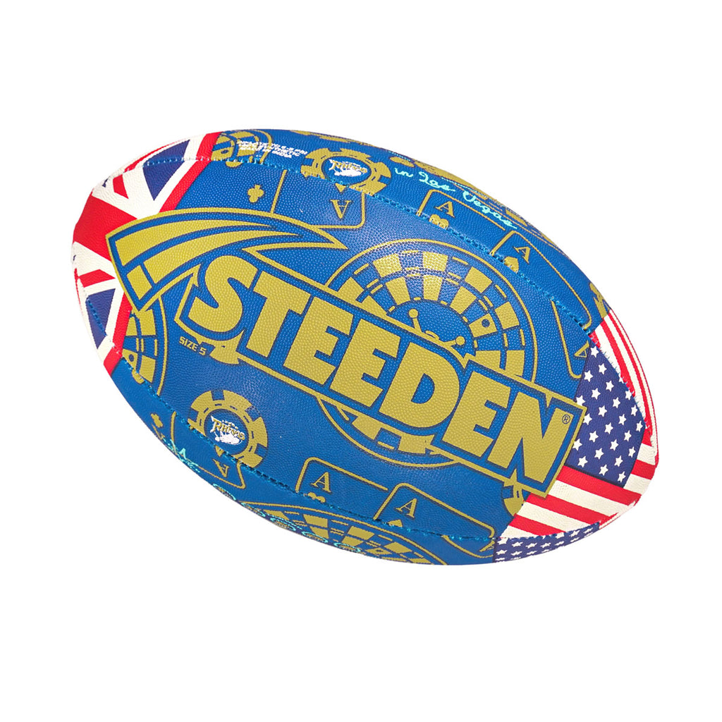 Leeds Rhinos Vegas Multi Logo Supporter Ball Sz5